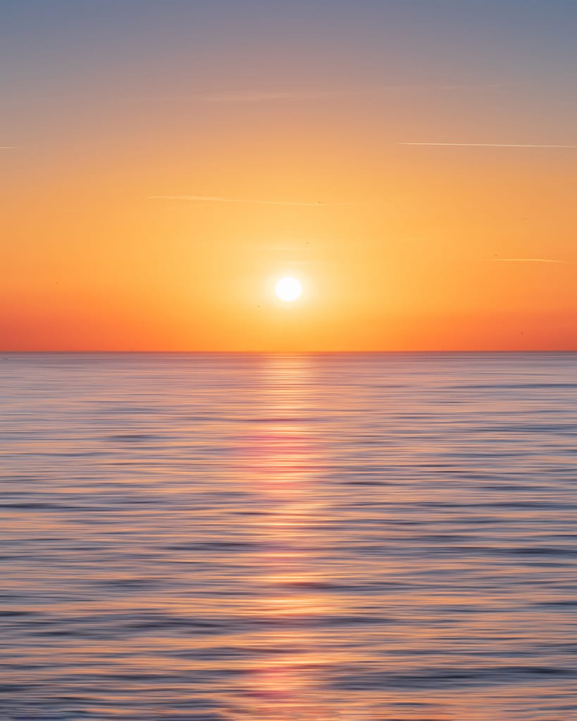 sunrise over the ocean